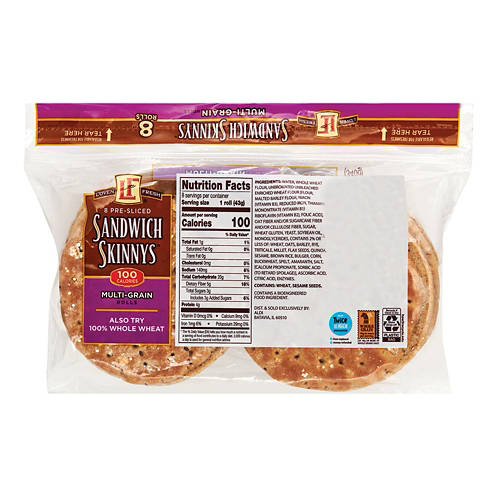 L'oven Fresh Multigrain Sandwich Skinnys, 12 oz